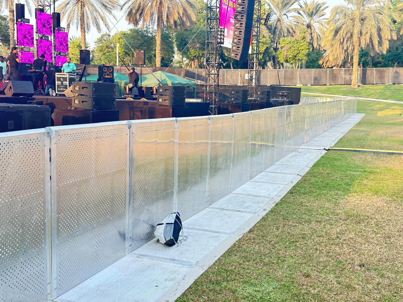 Mojo barrier rental for music festivals and outdoor events