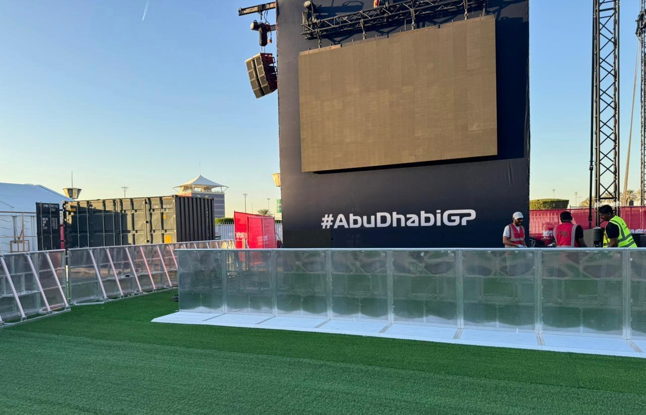 Mojo barriers securing VIP and restricted event areas