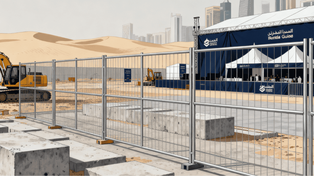 Heras fence systems for UAE construction sites and events - professional temporary fencing and perimeter security solutions